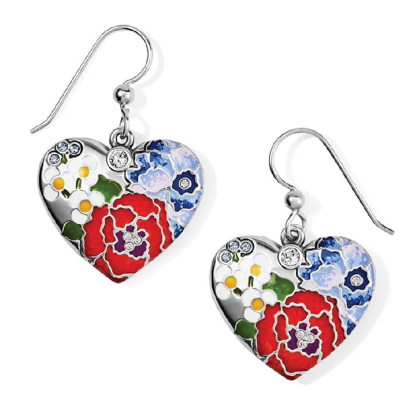 Women's Earrings – Elegant Designs for Every Personality--Blossom Hill Heart French Wire Earrings Women's Earrings – Elegant Designs for Every Personality--Blossom Hill Heart French Wire Earrings