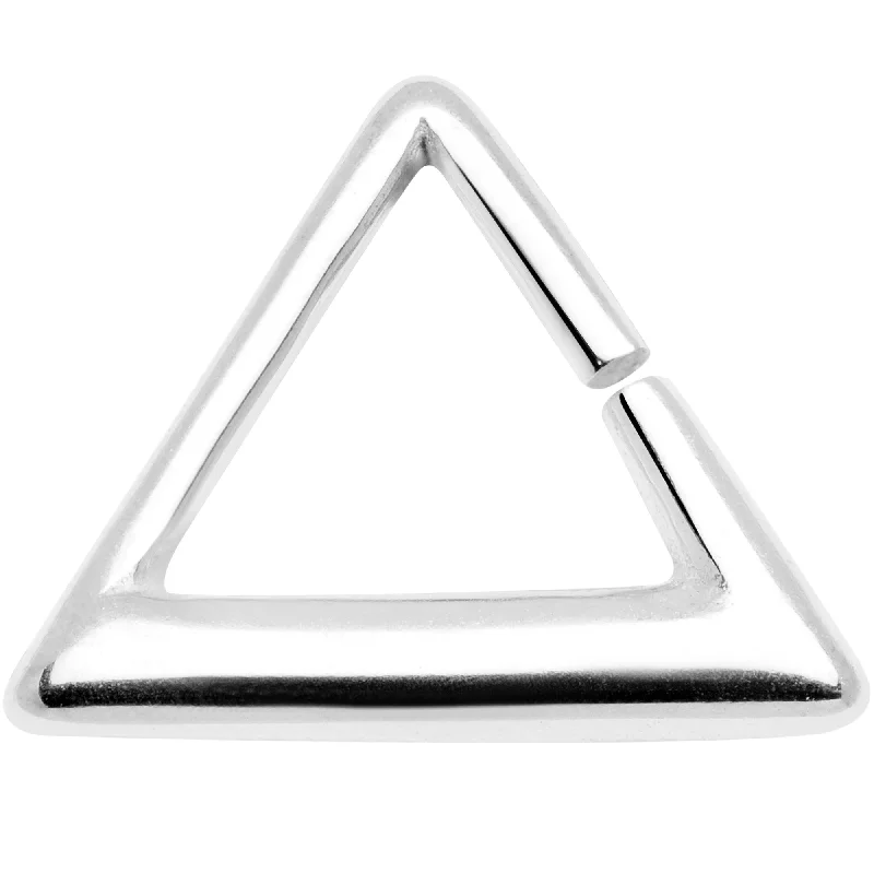 Stylish Lip Rings for Modern Appeal16 Gauge 5/16 Steel Triangle Cartilage Tragus Daith