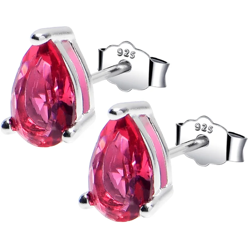 Women's Earrings – Elegant Designs for Every Personality--5mm CZ Pear 925 Sterling Silver July Birthstone Stud Earrings Women's Earrings – Elegant Designs for Every Personality--5mm CZ Pear 925 Sterling Silver July Birthstone Stud Earrings