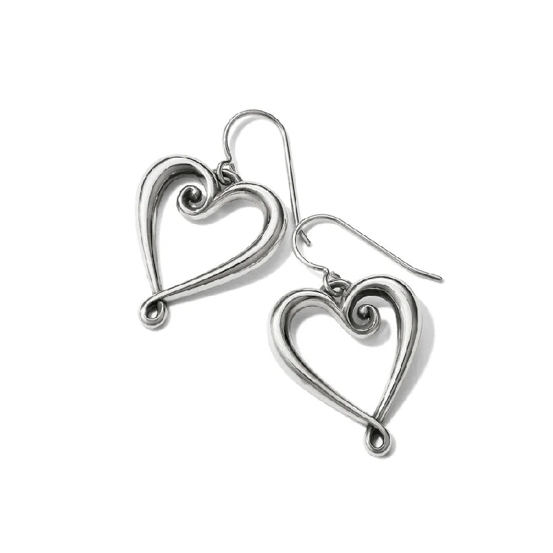 Women's Earrings – Elegant Designs for Every Personality--Whimsical Heart French Wire Earrings Women's Earrings – Elegant Designs for Every Personality--Whimsical Heart French Wire Earrings