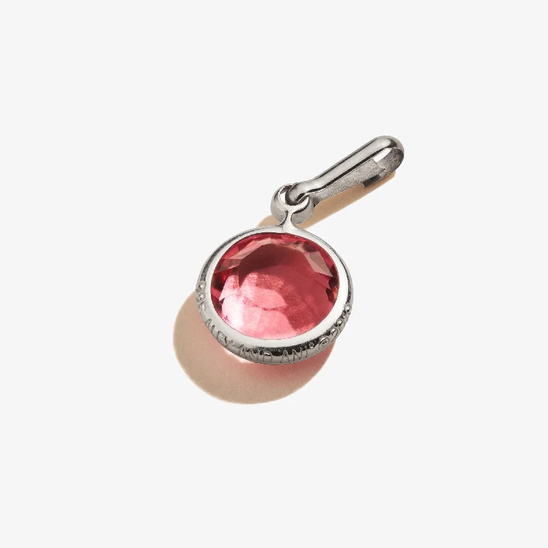 Shop Classic Women's Necklaces & Pendants with a Modern Twist-Rose Birthstone Charm, October Shop Classic Women's Necklaces & Pendants with a Modern Twist-Rose Birthstone Charm, October