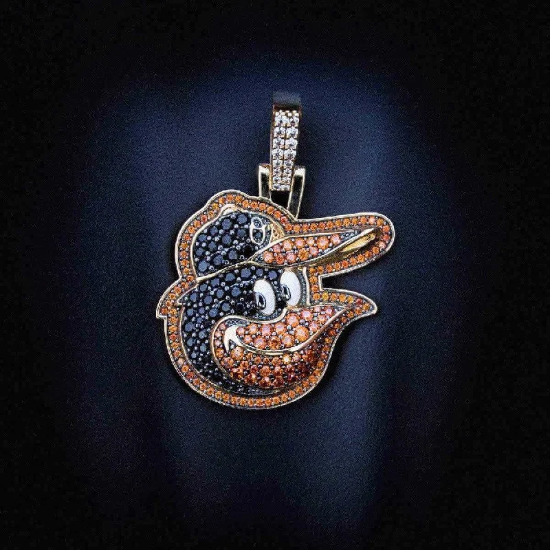 Exclusive Men's Necklaces & Pendants for the Modern Gentleman-Baltimore Orioles Official MLB Logo Pendant Exclusive Men's Necklaces & Pendants for the Modern Gentleman-Baltimore Orioles Official MLB Logo Pendant