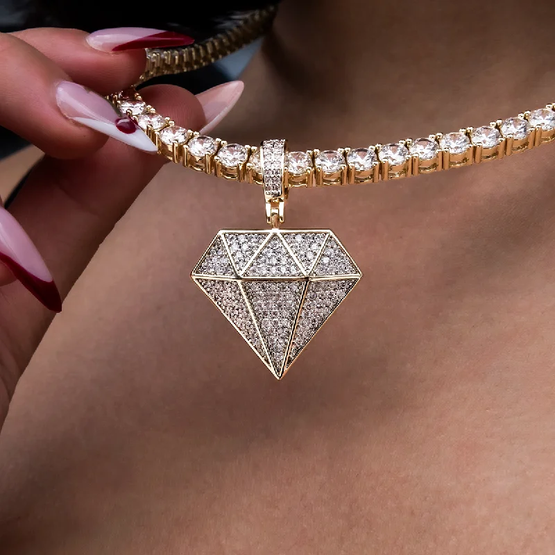 Shop Classic Women's  Necklaces & Pendants with a Modern Twist-GLD Diamond Pendant