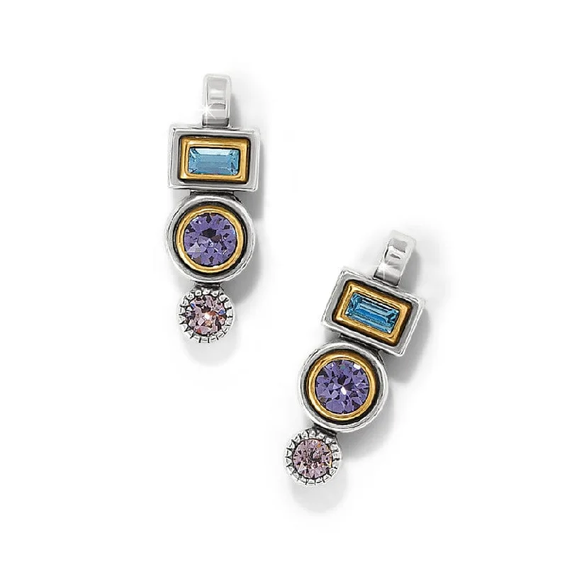 Women's Earrings – Elegant Designs for Every Personality--Halo Gleam Drop Post Earrings