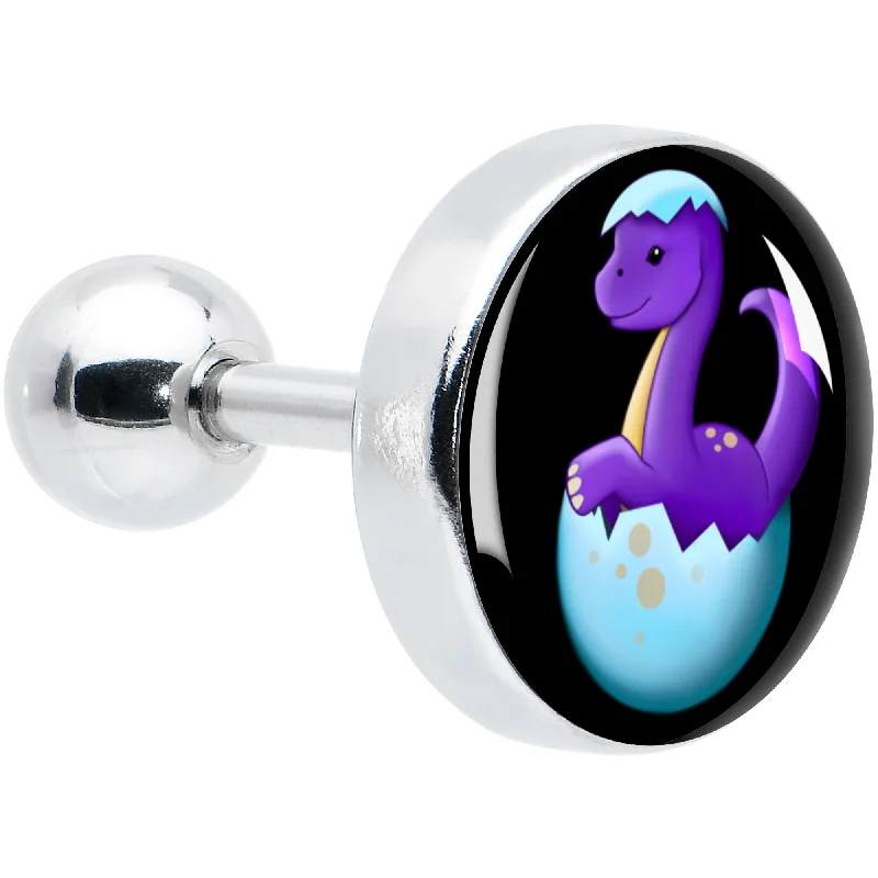 Women's Earrings – Elegant Designs for Every Personality--16 Gauge 1/4 Baby Dinosaur Cartilage Tragus Earring