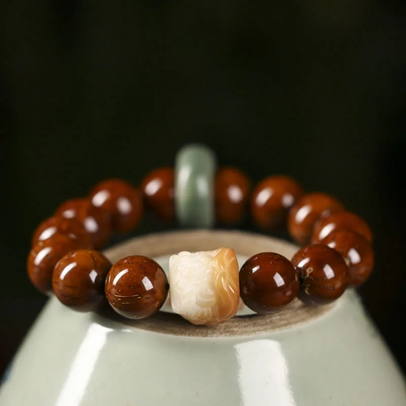 Men's Friendship Beaded Bracelets-Buddha Stones Purple Bodhi Seed Dancing Lion Wisdom Bracelet Men's Friendship Beaded Bracelets-Buddha Stones Purple Bodhi Seed Dancing Lion Wisdom Bracelet