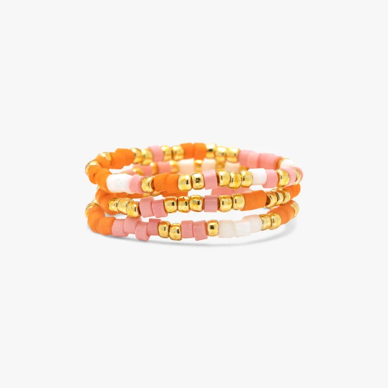 Chic Women's Rings for Fashion-Forward Looks-Warm Breeze Stretch Ring Set of 3