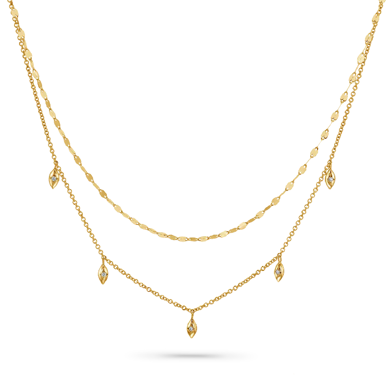 Shop Classic Women's Necklaces & Pendants with a Modern Twist-Demi Starset Diamond Drop Duo Necklace Shop Classic Women's Necklaces & Pendants with a Modern Twist-Demi Starset Diamond Drop Duo Necklace