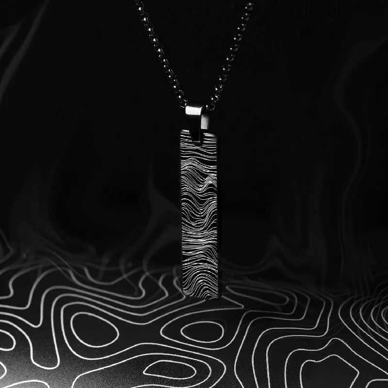 Exclusive Men's Necklaces & Pendants for the Modern Gentleman-Wind Drift Mini Tag Necklace Exclusive Men's Necklaces & Pendants for the Modern Gentleman-Wind Drift Mini Tag Necklace