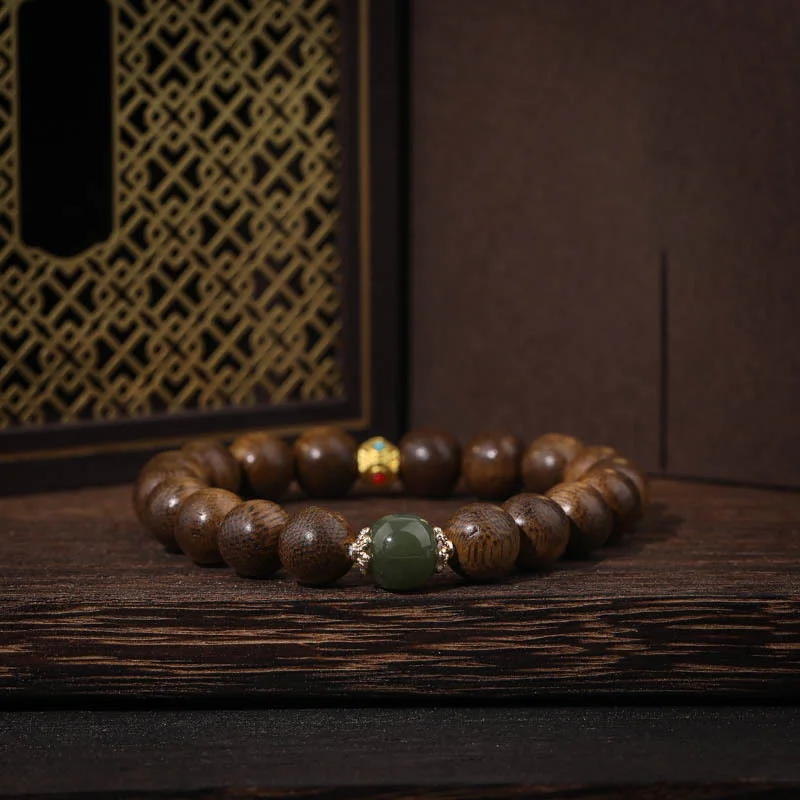 Magnetic Bracelets for Men-Buddha Stones Agarwood Good Luck Glazed Strength Bracelet Magnetic Bracelets for Men-Buddha Stones Agarwood Good Luck Glazed Strength Bracelet
