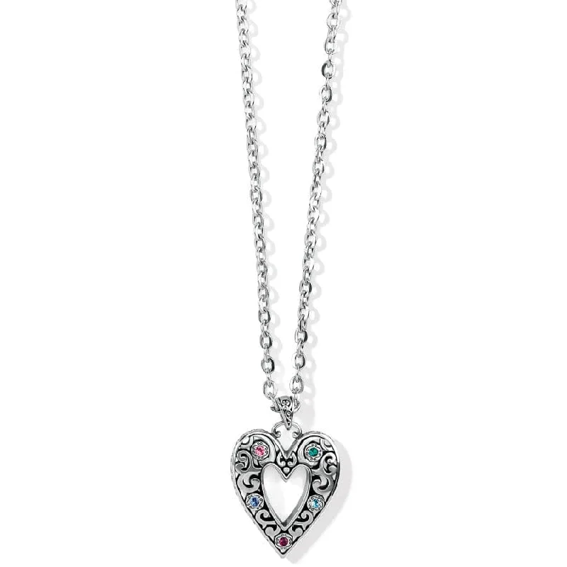 Shop Classic Women's  Necklaces & Pendants with a Modern Twist-Elora Gems Large Heart Necklace