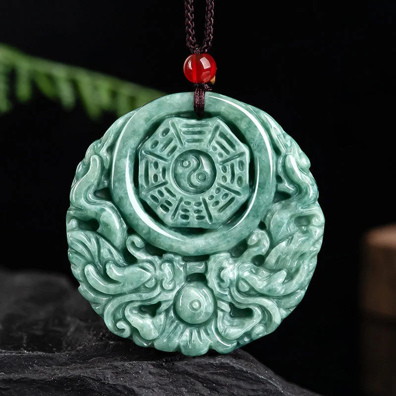 Shop Classic Women's Necklaces & Pendants with a Modern Twist-Buddha Stones Dragon Jade Yin Yang Balance Necklace String Pendant Shop Classic Women's Necklaces & Pendants with a Modern Twist-Buddha Stones Dragon Jade Yin Yang Balance Necklace String Pendant