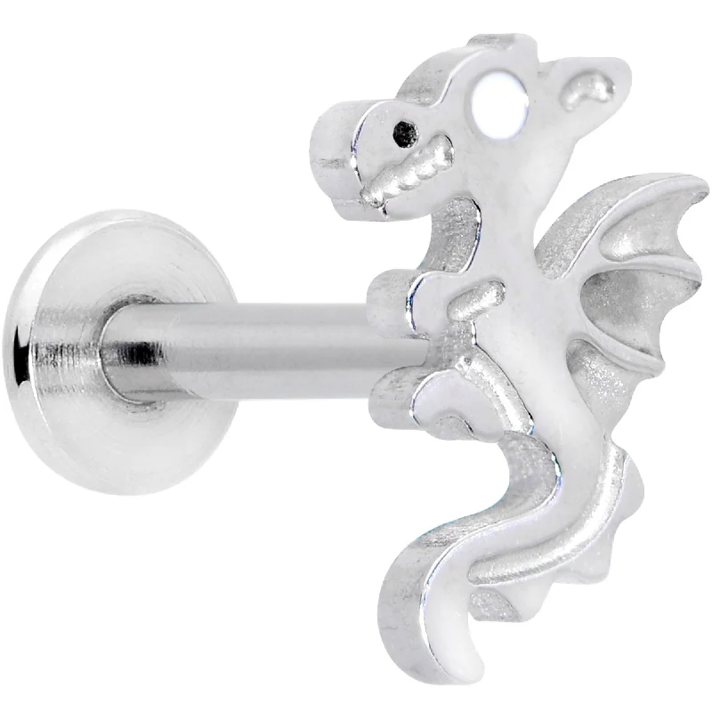 Custom Lip Rings for Exclusive Style16 Gauge 5/16 Fantastic Dragon Internally Threaded Labret Tragus