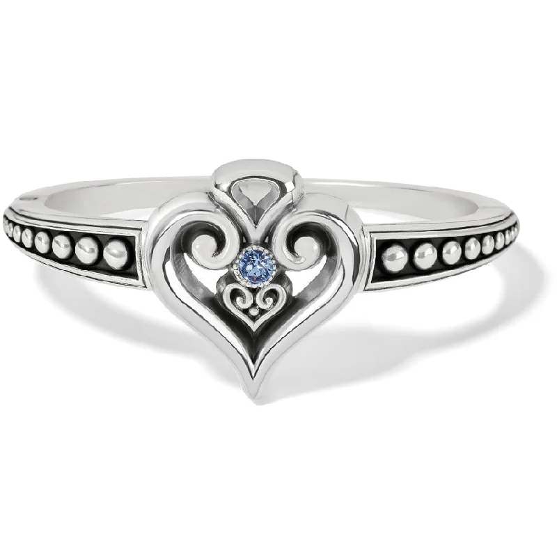 Elegant Bangles for Women with Glittering Stones-Alcazar Heart Glint Hinged Bangle