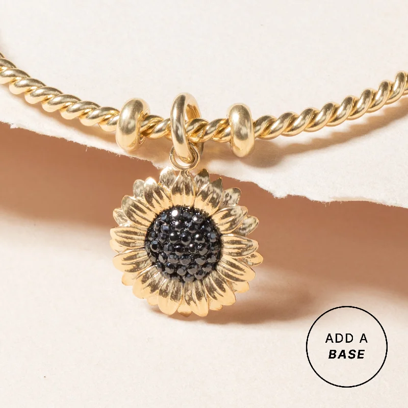 Shop Classic Women's Necklaces & Pendants with a Modern Twist-Sunflower Interchangeable Charm Shop Classic Women's Necklaces & Pendants with a Modern Twist-Sunflower Interchangeable Charm