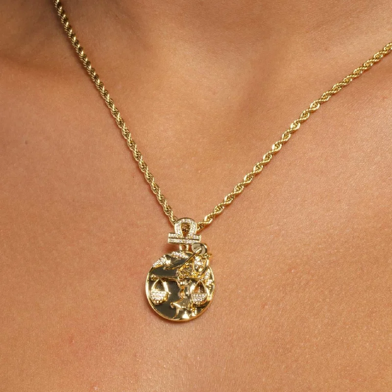 Shop Classic Women's  Necklaces & Pendants with a Modern Twist-Libra Sign Pendant