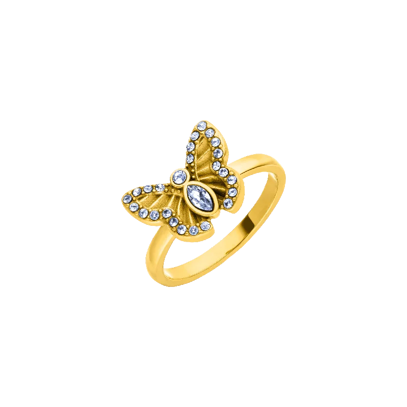 Chic Women's Rings for Fashion-Forward Looks-Magical Butterfly Ring