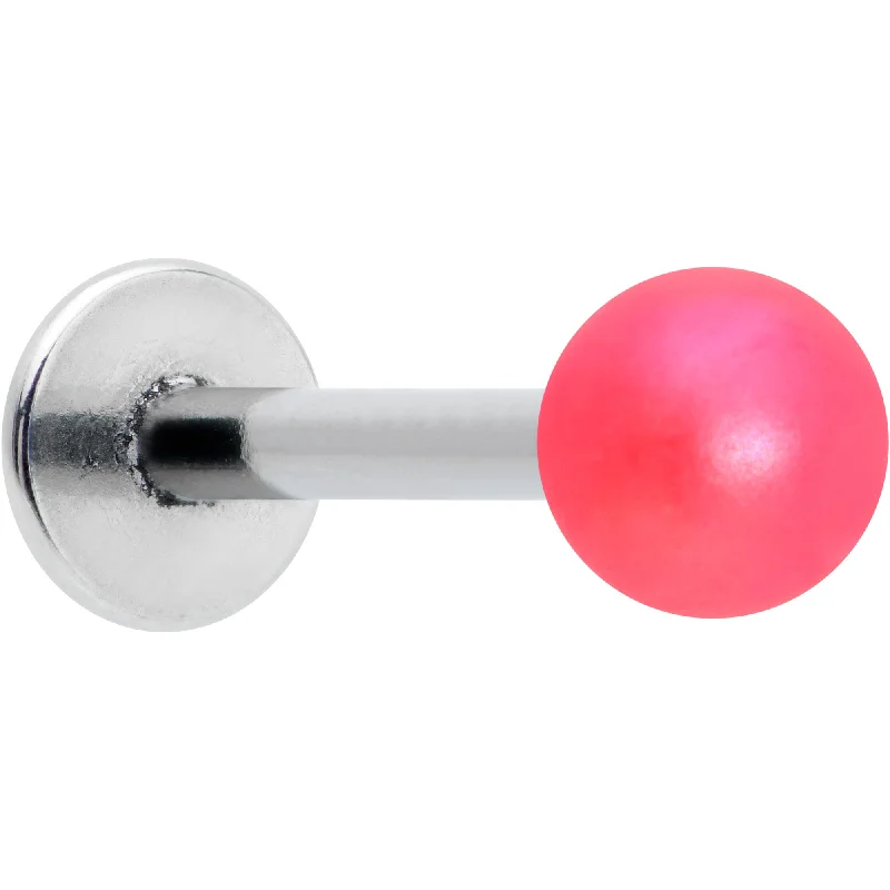 Comfortable and Chic Lip Rings16 Gauge 5/16 Matte Pink Aurora Labret Monroe Tragus