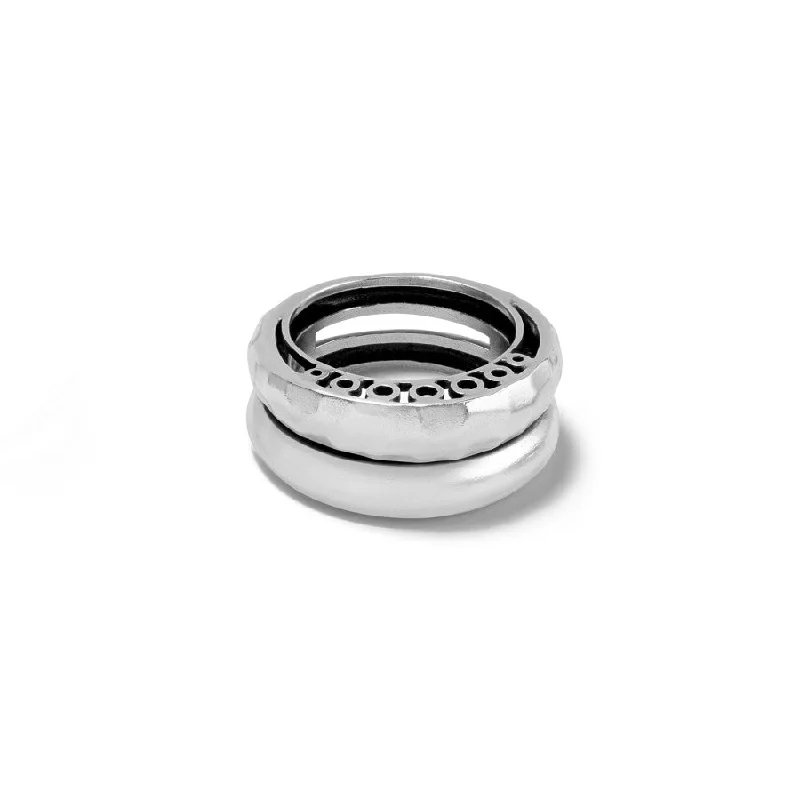 Chic Women's Rings for Fashion-Forward Looks-Inner Circle Double Ring