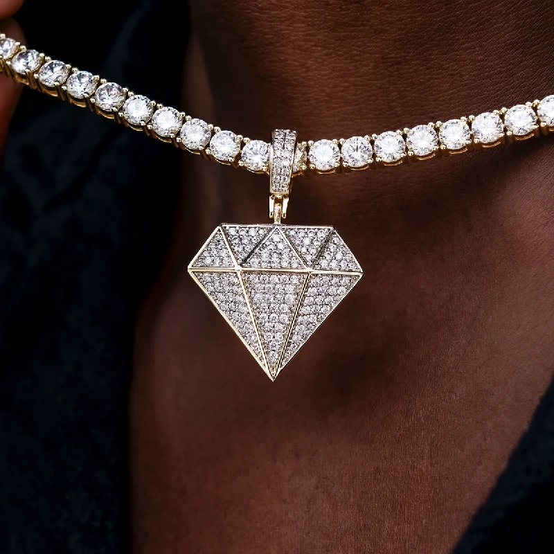 Exclusive Men's Necklaces & Pendants for the Modern Gentleman-GLD Diamond Pendant