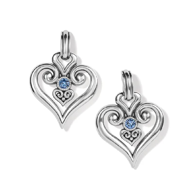 Women's Earrings – Elegant Designs for Every Personality--Alcazar Heart Glint Post Drop Earrings