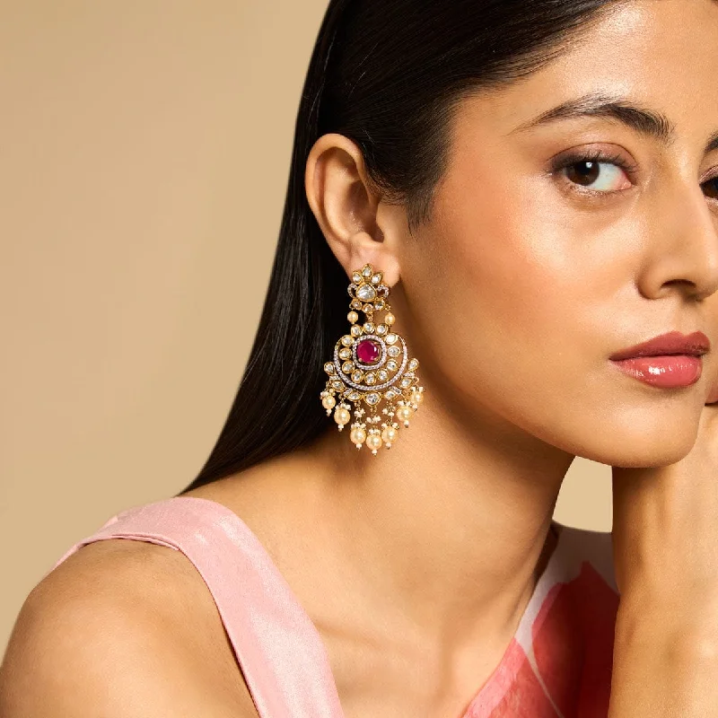 Women's Earrings – Elegant Designs for Every Personality--Kundan Earring 172999