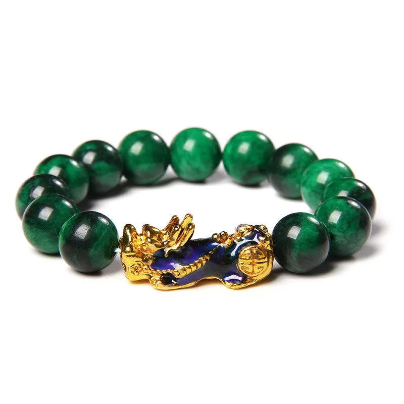Beaded Bracelets with Silver Details for Men-Buddha Stones Pixiu Jade Abundance Protection Bracelet Beaded Bracelets with Silver Details for Men-Buddha Stones Pixiu Jade Abundance Protection Bracelet