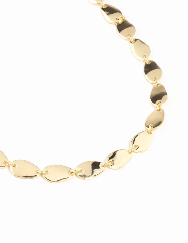 Shop Classic Women's Necklaces & Pendants with a Modern Twist-Gold Plated Oval Link Necklace Shop Classic Women's Necklaces & Pendants with a Modern Twist-Gold Plated Oval Link Necklace