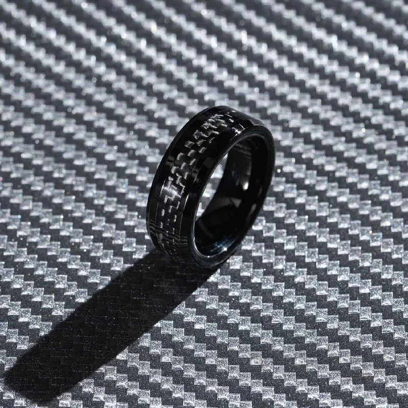 Top Men's Rings – Crafted for Every Style  Black Carbon fiber Octane ring