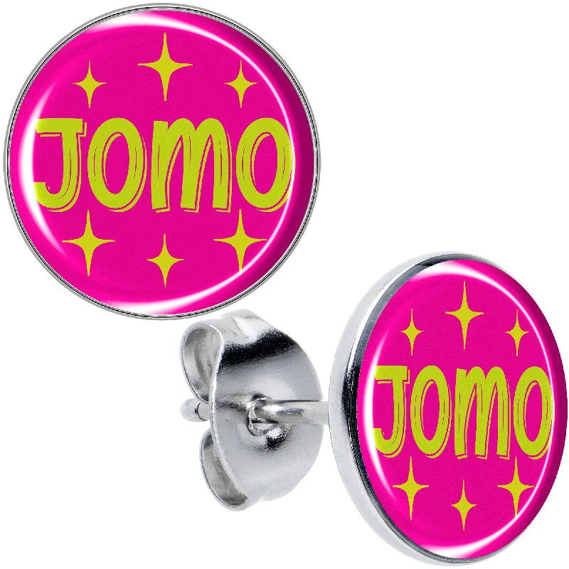 Women's Earrings – Elegant Designs for Every Personality--Pink JOMO Stud Earrings