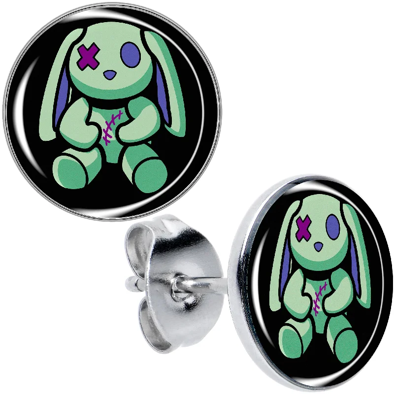 Women's Earrings – Elegant Designs for Every Personality--Zombie Bunny Stud Earrings