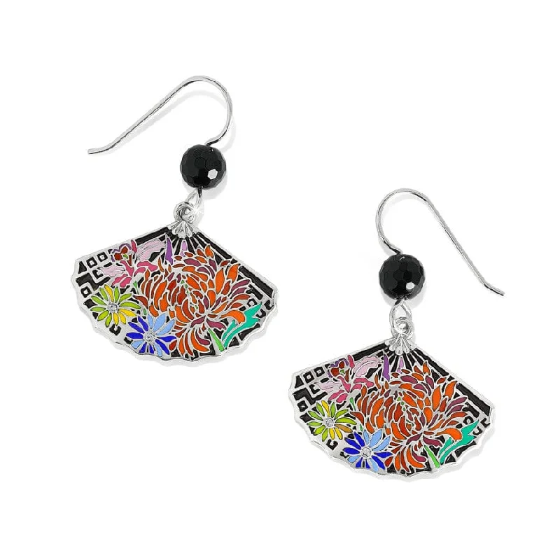 Women's Earrings – Elegant Designs for Every Personality--Kyoto In Bloom Fan Earrings