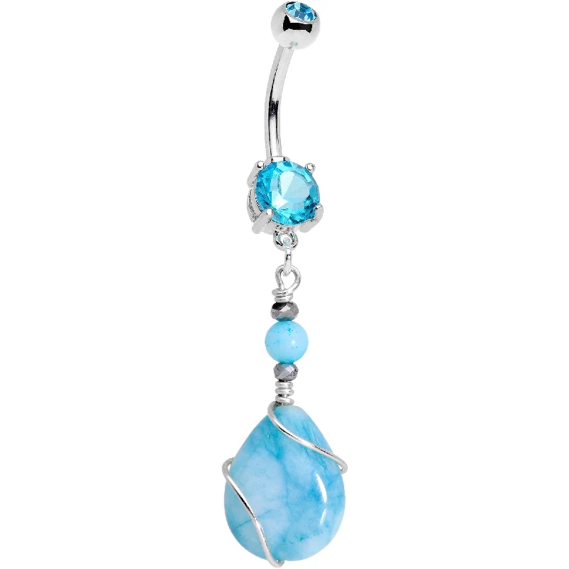 Belly Rings with Shiny Detailing for Stunning Look -Handcrafted Quartz Agate Stone Woods Witch Dangle Belly Ring Belly Rings with Shiny Detailing for Stunning Look -Handcrafted Quartz Agate Stone Woods Witch Dangle Belly Ring