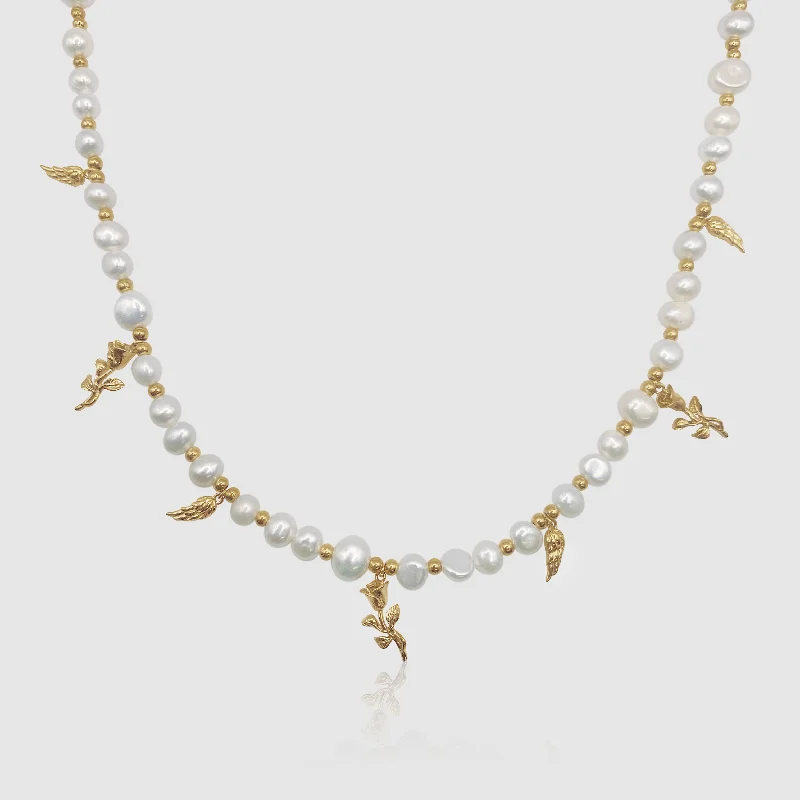 Exclusive Men's Necklaces & Pendants for the Modern Gentleman-Pendant Real Pearl Necklace (Gold)