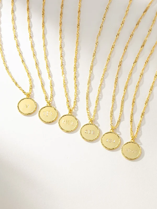 Shop Classic Women's  Necklaces & Pendants with a Modern Twist-Circle Pendant Necklace