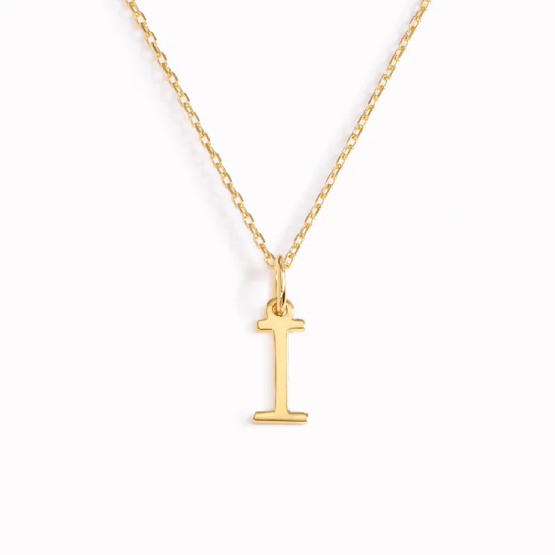 Shop Classic Women's  Necklaces & Pendants with a Modern Twist-I Necklace / Gold Initial Necklace