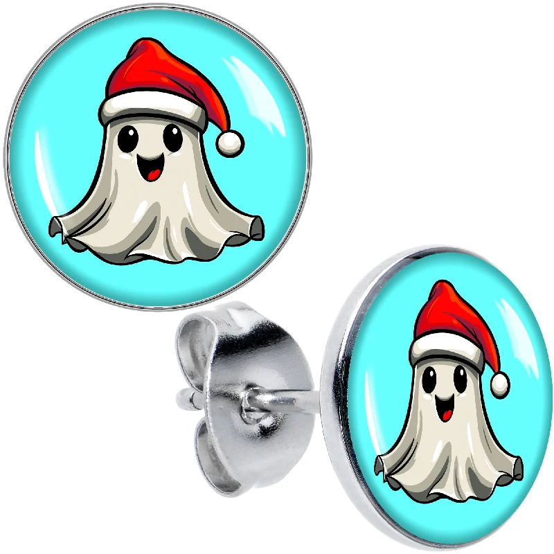 Women's Earrings – Elegant Designs for Every Personality--Holiday Christmas Spirit Ghost Stud Earrings