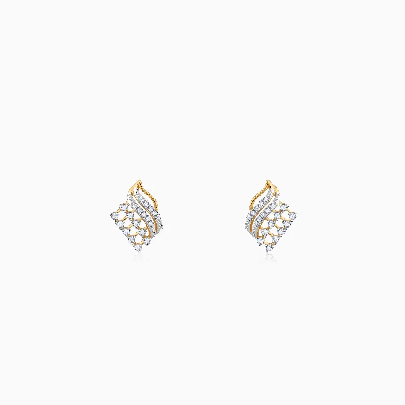 Women's Earrings – Elegant Designs for Every Personality--Gold Golden Dusk Diamond Earrings Women's Earrings – Elegant Designs for Every Personality--Gold Golden Dusk Diamond Earrings
