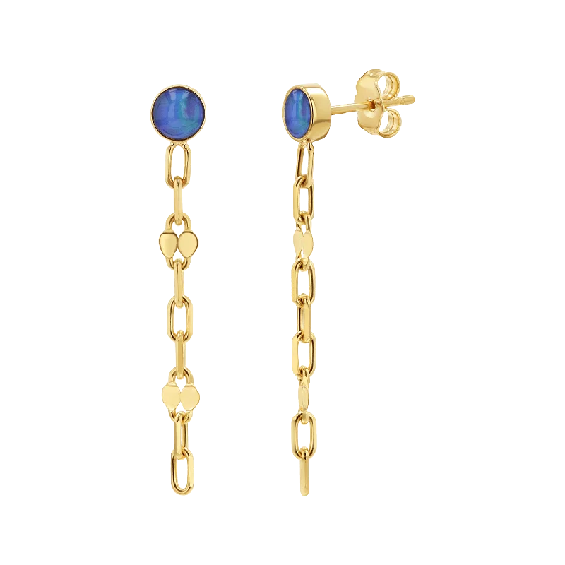 Women's Earrings – Elegant Designs for Every Personality--Opal Solitaire Sequin Earrings Women's Earrings – Elegant Designs for Every Personality--Opal Solitaire Sequin Earrings