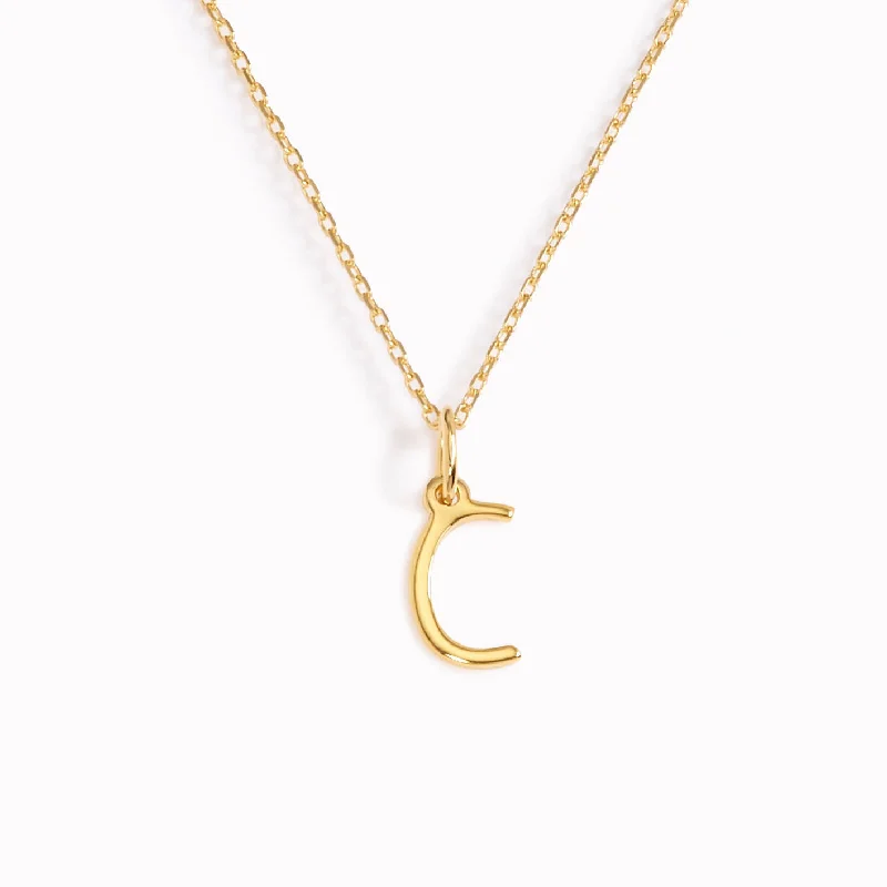 Shop Classic Women's Necklaces & Pendants with a Modern Twist-C Necklace / Gold Initial Necklace Shop Classic Women's Necklaces & Pendants with a Modern Twist-C Necklace / Gold Initial Necklace