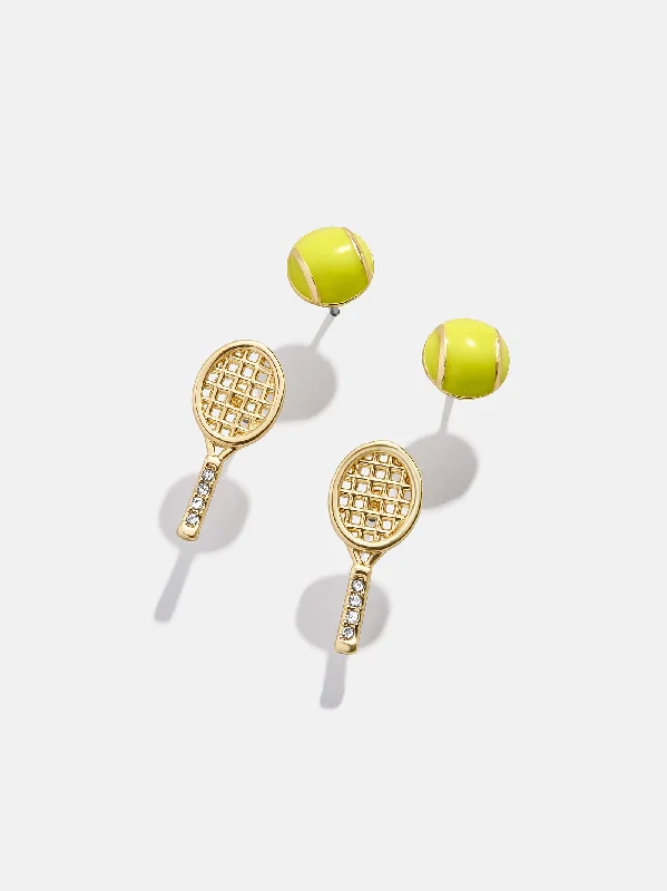 Women's Earrings – Elegant Designs for Every Personality--Match Point Earring Set - Tennis
