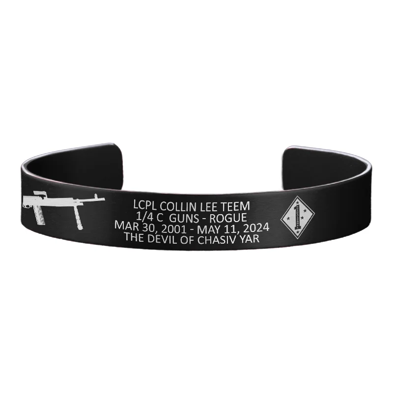 Men's Casual Bracelets with Simple Leather Design-LCpl Collin L. Teem Memorial Band – Hosted by the Teem Family Men's Casual Bracelets with Simple Leather Design-LCpl Collin L. Teem Memorial Band – Hosted by the Teem Family