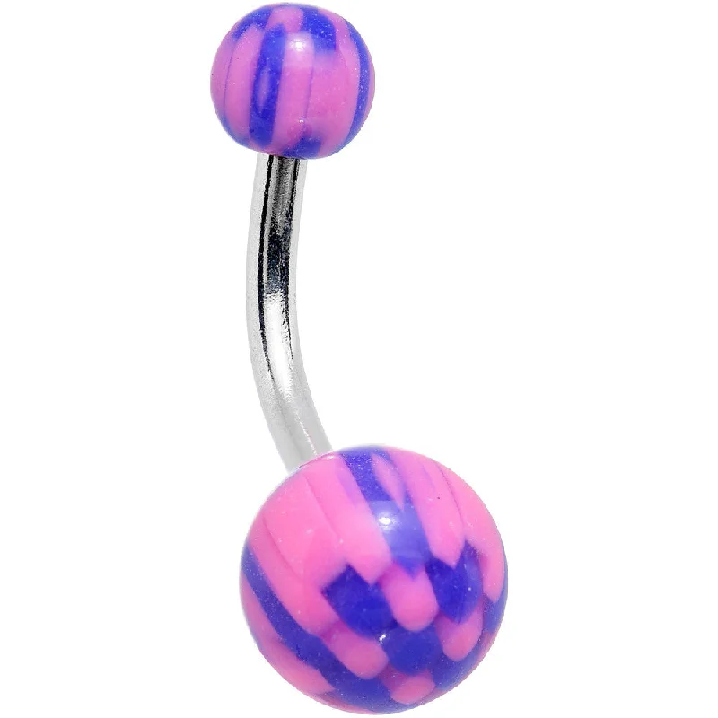 Belly Rings for Creative Fashion Choices -Pink Purple Acrylic Sweet Candy Belly Ring Belly Rings for Creative Fashion Choices -Pink Purple Acrylic Sweet Candy Belly Ring