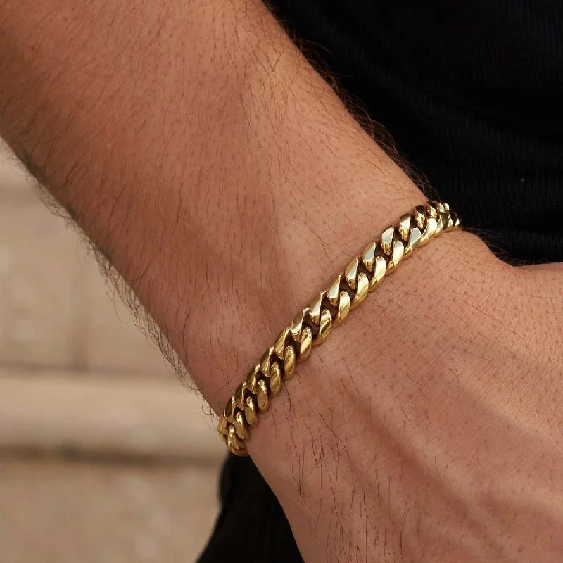 Exclusive Men's Necklaces & Pendants for the Modern Gentleman-Miami Cuban Link Bracelet - 8mm Exclusive Men's Necklaces & Pendants for the Modern Gentleman-Miami Cuban Link Bracelet - 8mm