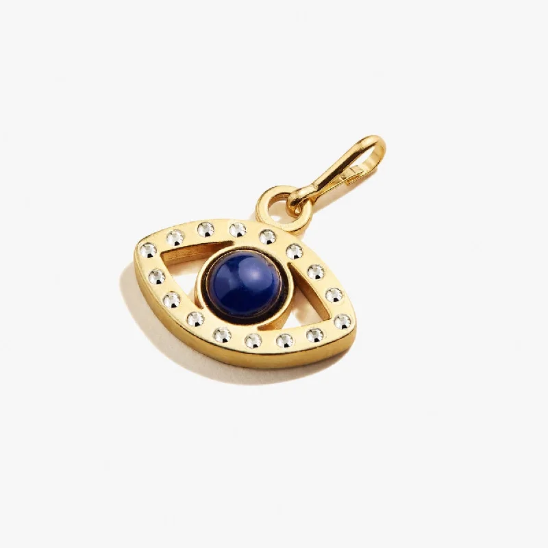 Shop Classic Women's Necklaces & Pendants with a Modern Twist-Evil Eye Pavé Crystal + Sodalite Charm Shop Classic Women's Necklaces & Pendants with a Modern Twist-Evil Eye Pavé Crystal + Sodalite Charm
