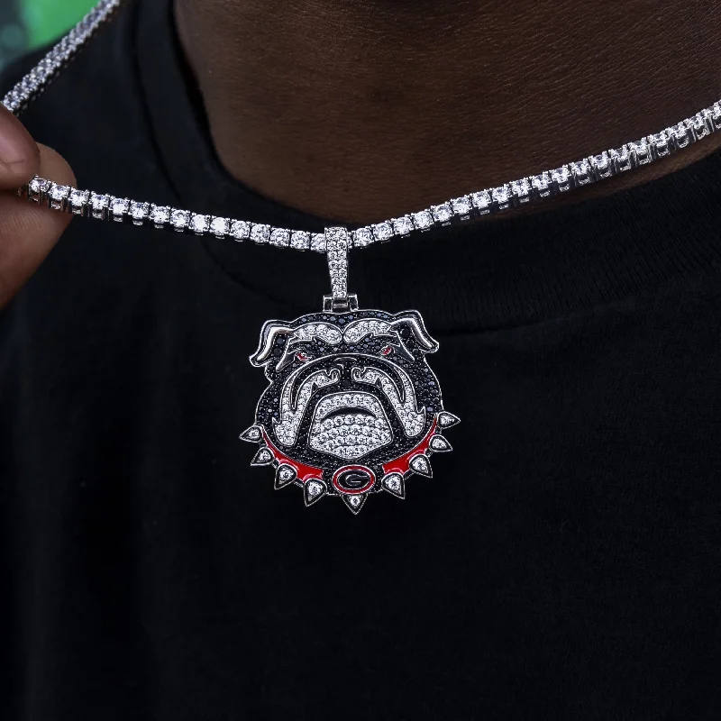 Exclusive Men's Necklaces & Pendants for the Modern Gentleman-Georgia Bulldogs Official NCAA Mascot Pendant Exclusive Men's Necklaces & Pendants for the Modern Gentleman-Georgia Bulldogs Official NCAA Mascot Pendant