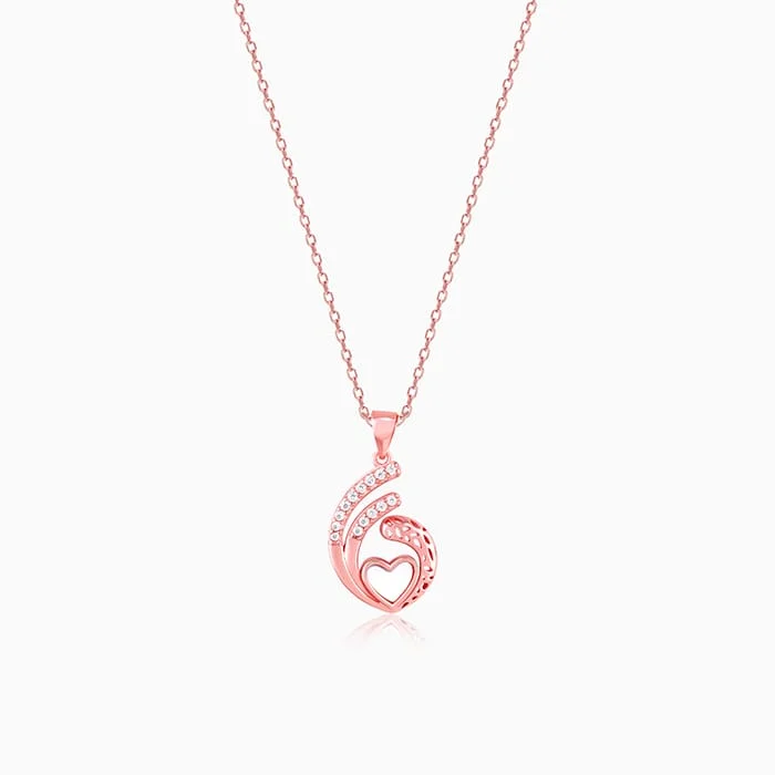 Shop Classic Women's Necklaces & Pendants with a Modern Twist-Rose Gold Tender Affection Pendant With Link Chain Shop Classic Women's Necklaces & Pendants with a Modern Twist-Rose Gold Tender Affection Pendant With Link Chain