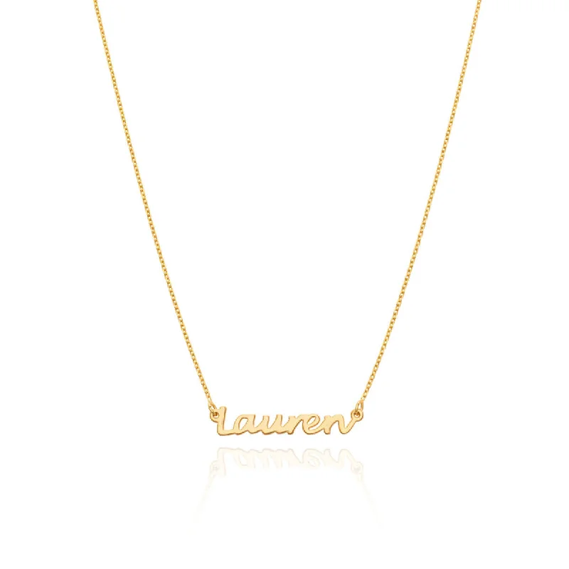 Shop Classic Women's Necklaces & Pendants with a Modern Twist-Sterling Silver Handwritten Name Necklace (Gold) Shop Classic Women's Necklaces & Pendants with a Modern Twist-Sterling Silver Handwritten Name Necklace (Gold)