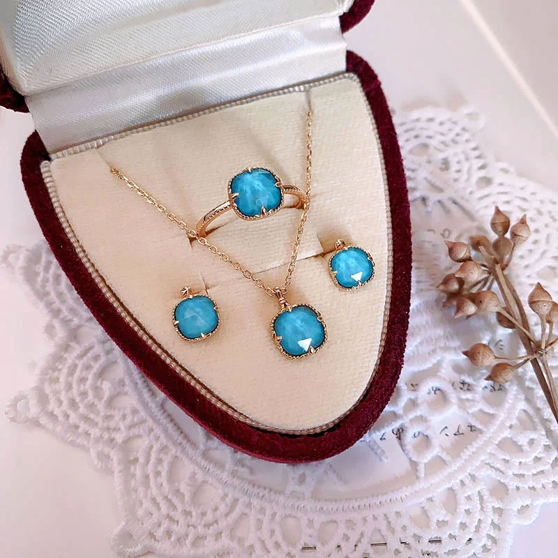 Women's Earrings – Elegant Designs for Every Personality--Buddha Stones 925 Sterling Silver Plated Gold Turquoise Protection Ring Earrings Necklace Pendant Set Women's Earrings – Elegant Designs for Every Personality--Buddha Stones 925 Sterling Silver Plated Gold Turquoise Protection Ring Earrings Necklace Pendant Set