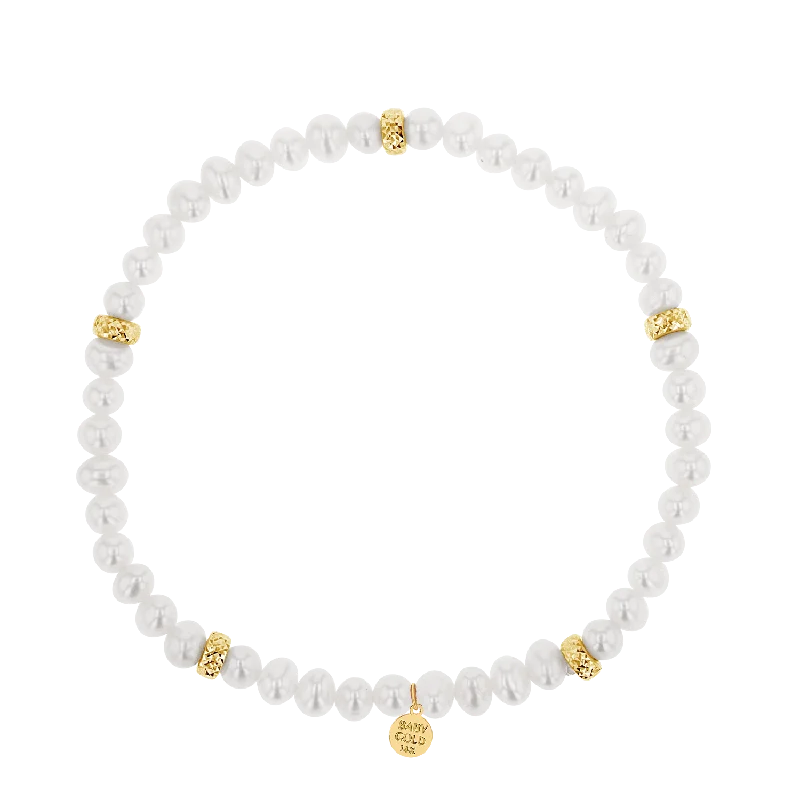 Classic Bracelets for Men-Pearl Beaded Bracelet